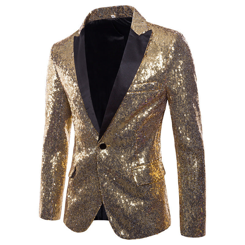 Miesten Paillette Virallinen Blazer Luvik