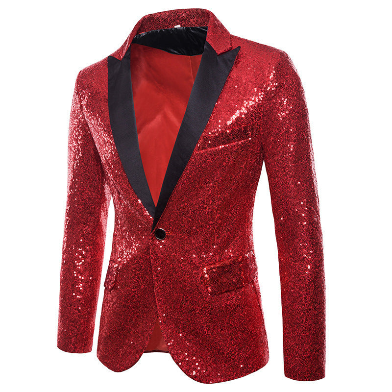 Miesten Paillette Virallinen Blazer Luvik