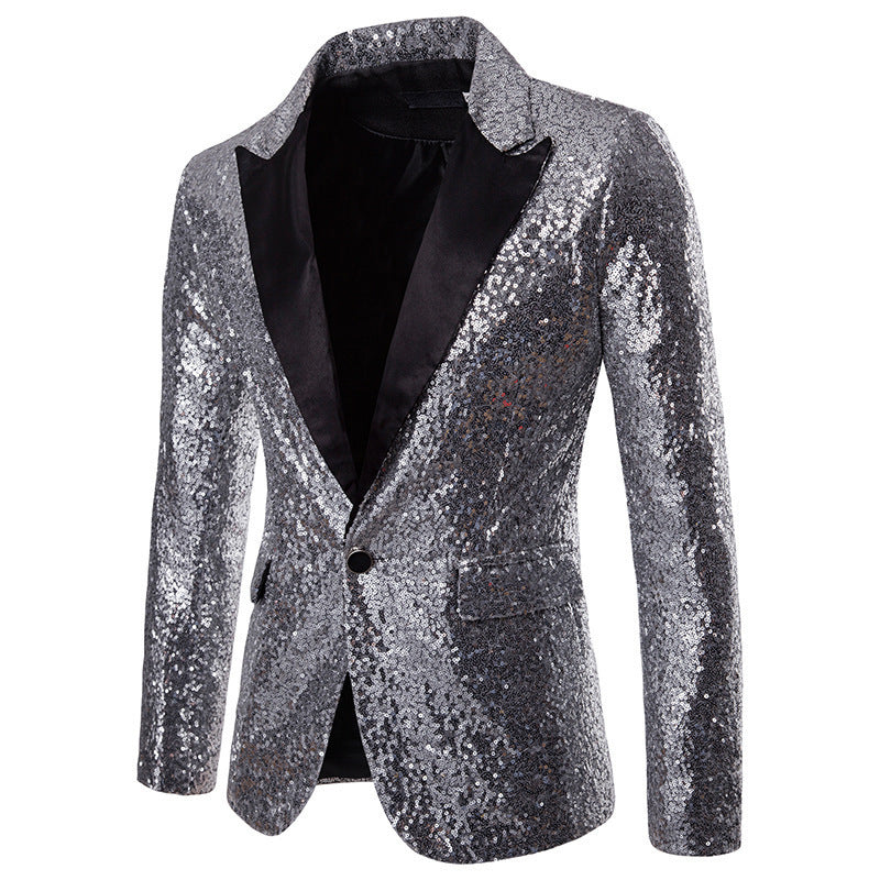 Miesten Paillette Virallinen Blazer Luvik