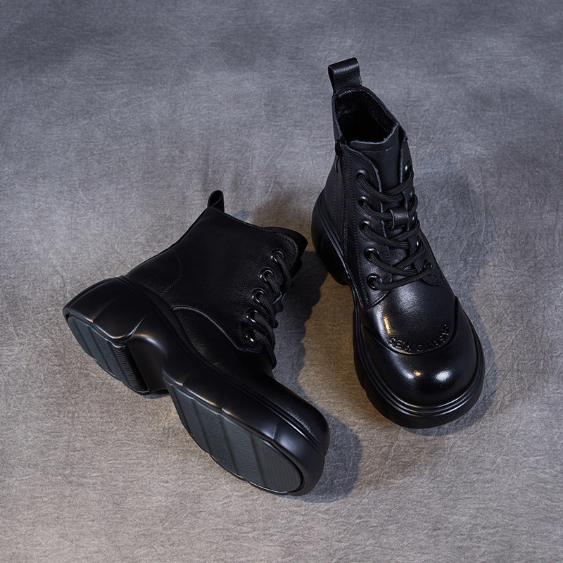Nainen High-Top Muoti Taistelukengät chunky-pohjalla Luvik