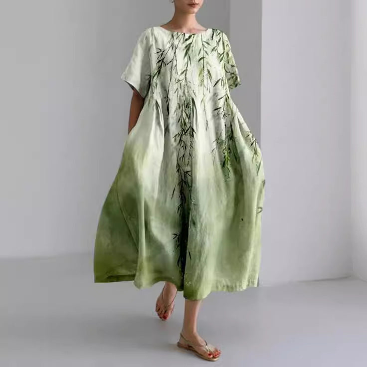 Luvik | Hauska pitkä mekko vatsansuojalla