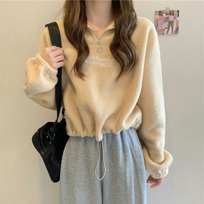Femme Cozy Fleece Neljännes-vetoketju Pusero Luvik