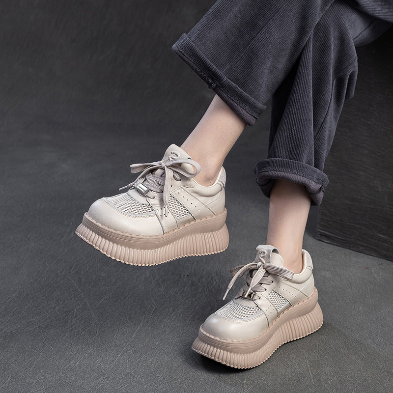 Naisten Airy Plateausneakers innovatiivisella pohjamuotoilulla Luvik