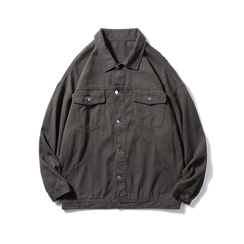 Miesten Ylisuuri Utility Denim Takki Luvik