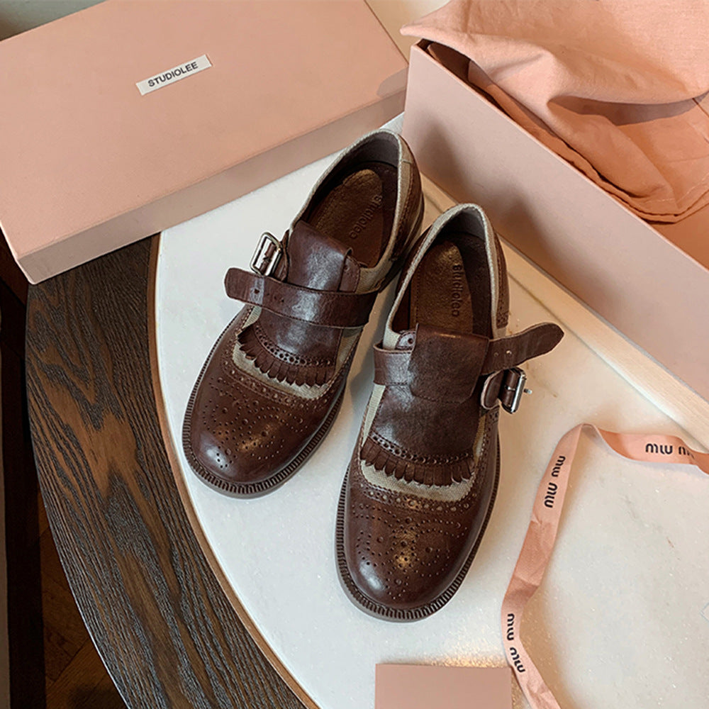 Nainen Chic Brogue-tyylin Mary Jane kengät Luvik
