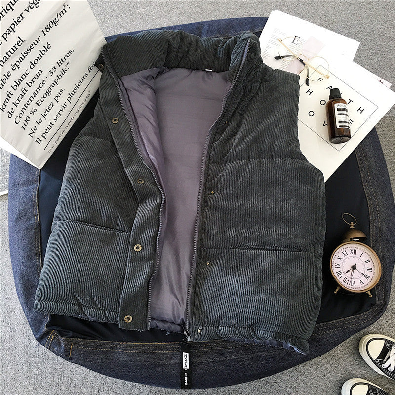 Femme Corduroy Puffer Liivi Luvik