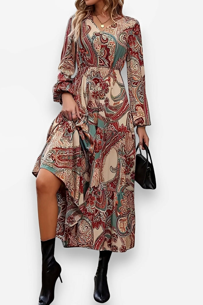 Luvik | Cashew Flower Tea Dress