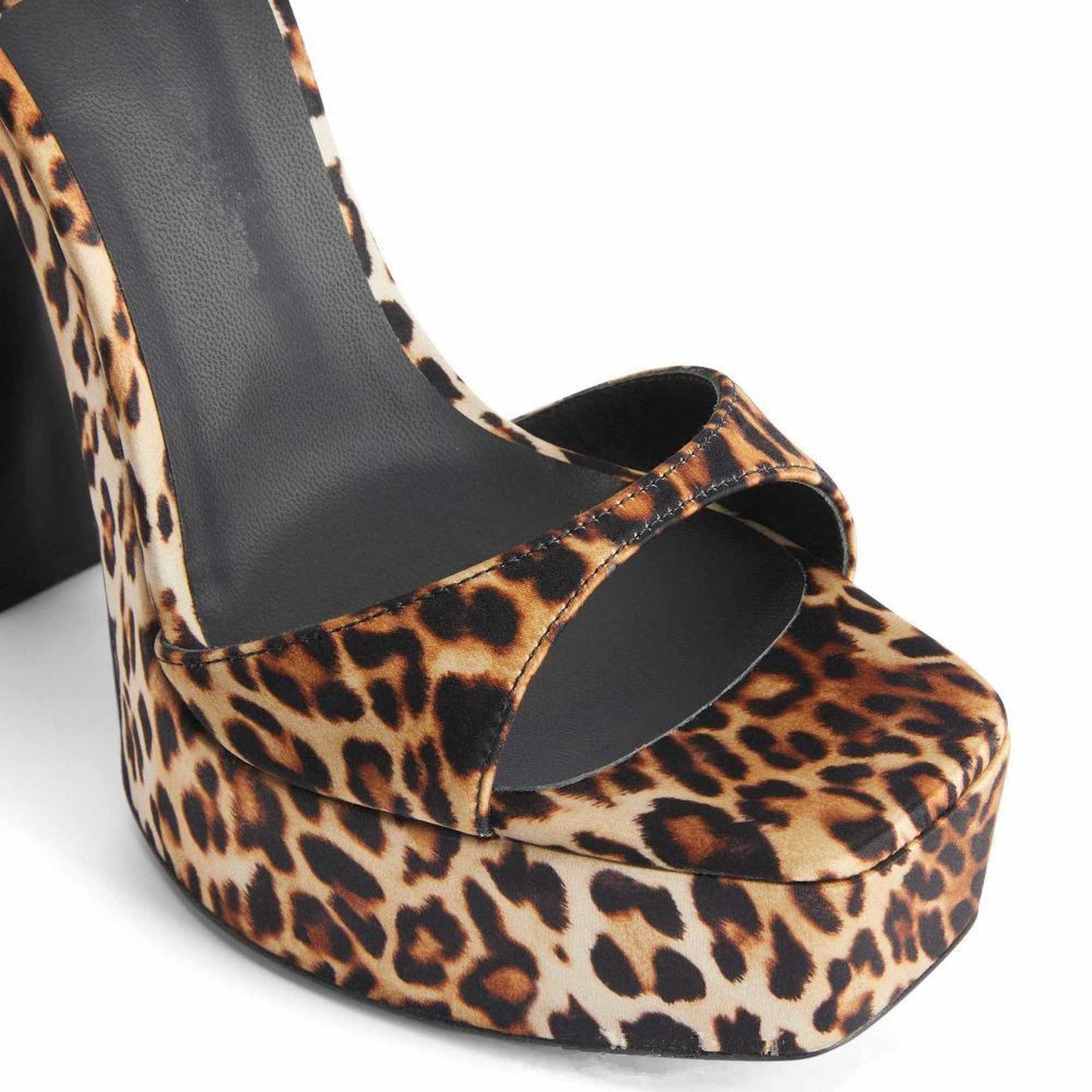 Femme Strappy Platform High Heel Sandals with eye-catching animal print Luvik
