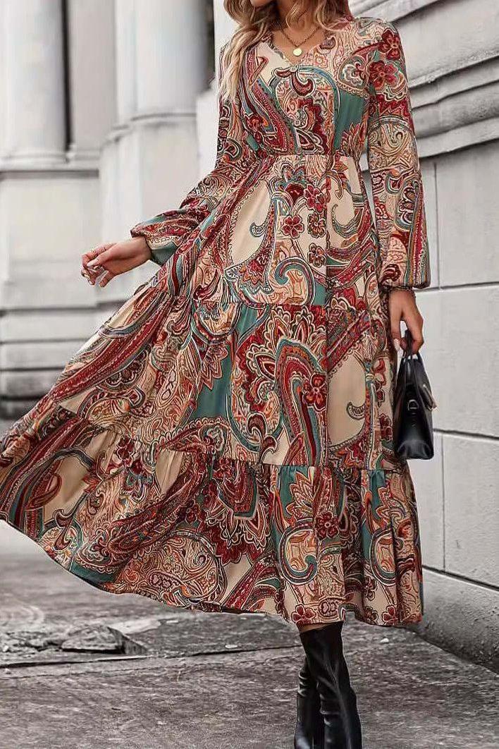Luvik | Cashew Flower Tea Dress