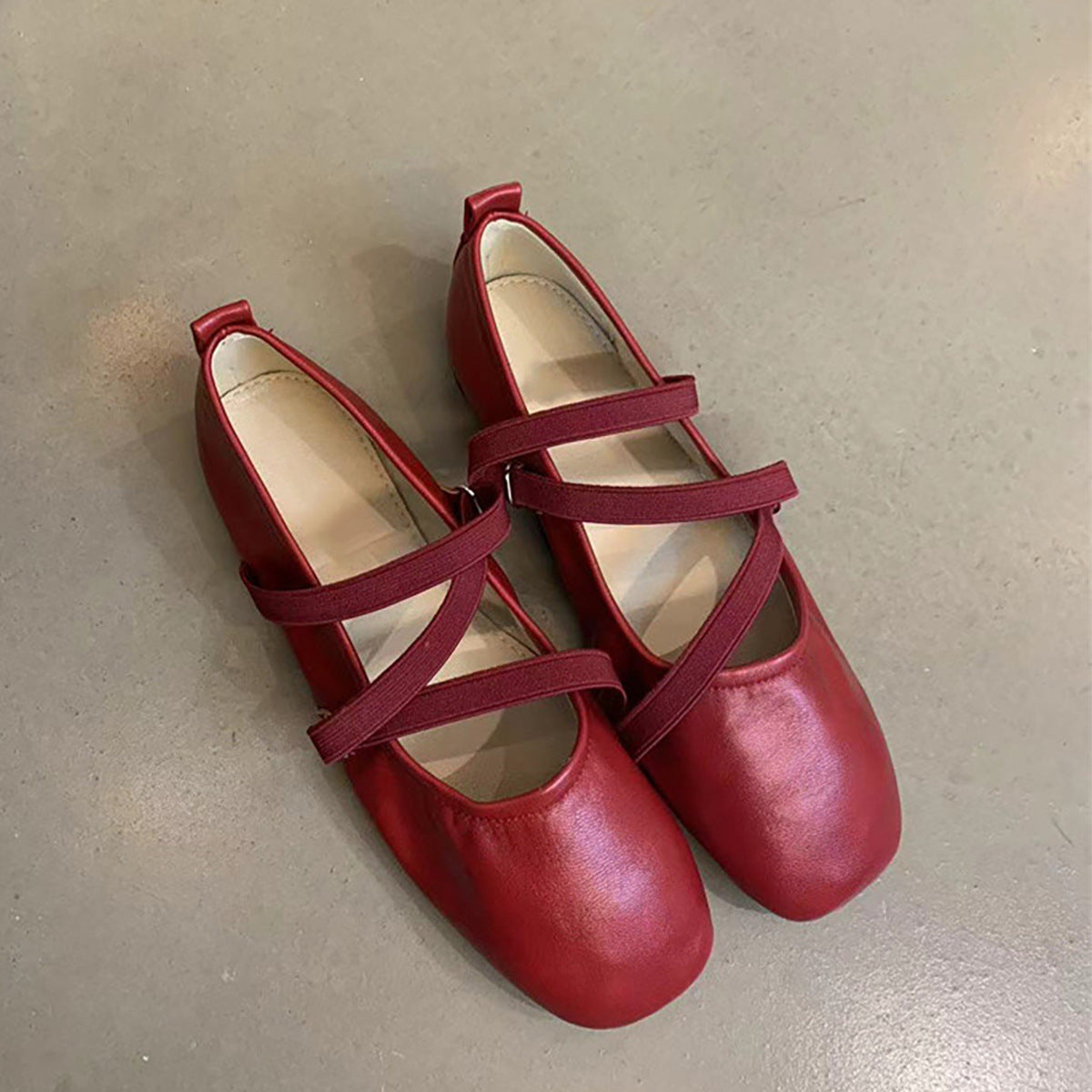 Naisten Ristihihna Ballerina Lattiat Luvik