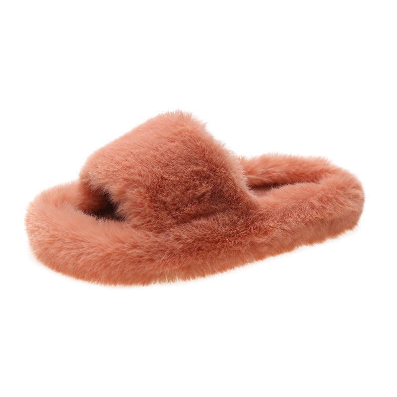 Naisten pörröiset tossut pehmeällä pörröllä ja ergonomisella sisäpohjalla Luvik