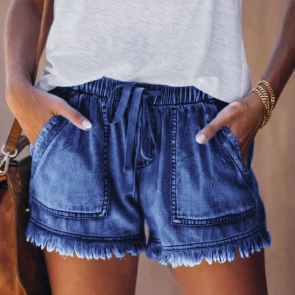 Luvik | Tyylikkäät Denim Lyhyet Housut Rennon Kesäilmeen Vuoksi