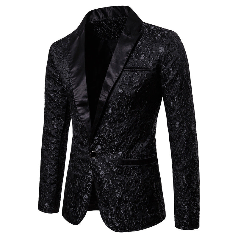 Miesten Elegantti Kukkakuosisatiini Blazer Luvik