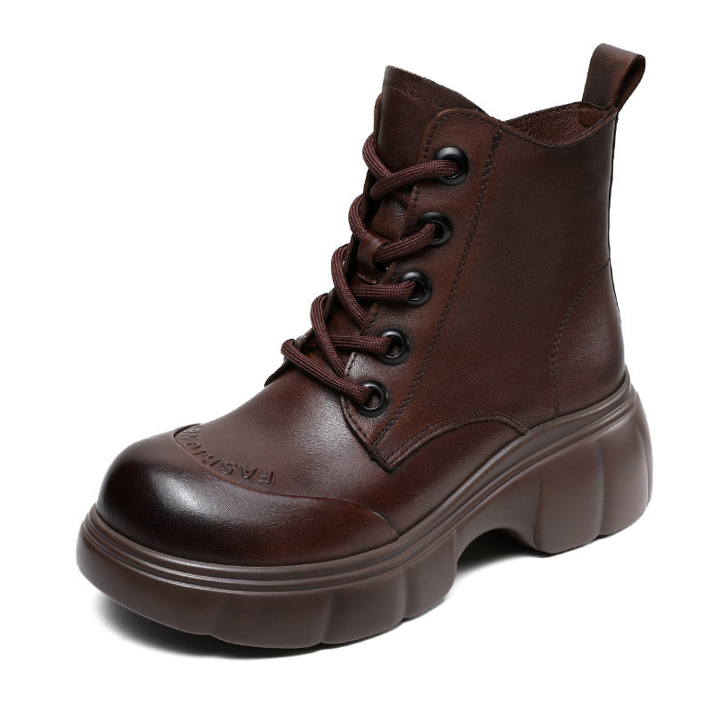 Nainen High-Top Muoti Taistelukengät chunky-pohjalla Luvik