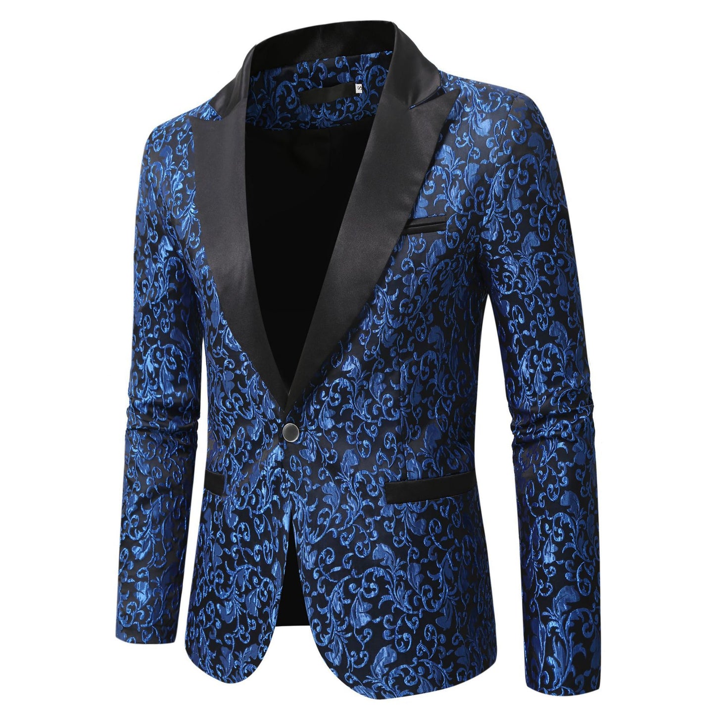 Miesten Elegantti Kukkakuosisatiini Blazer Luvik