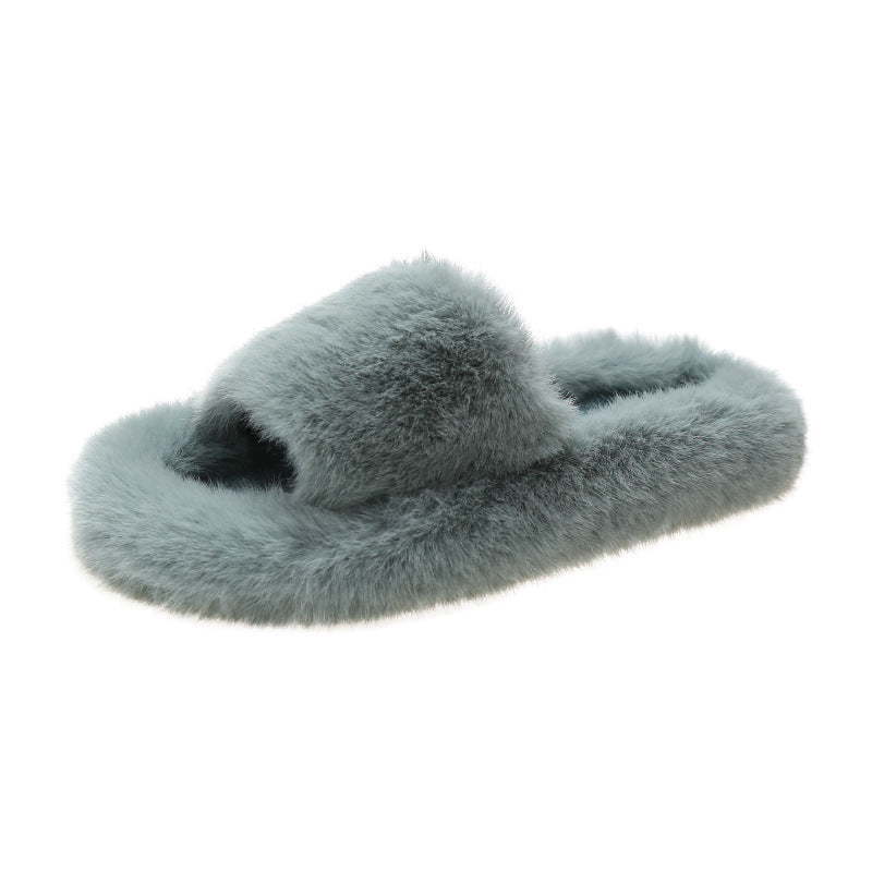 Naisten pörröiset tossut pehmeällä pörröllä ja ergonomisella sisäpohjalla Luvik