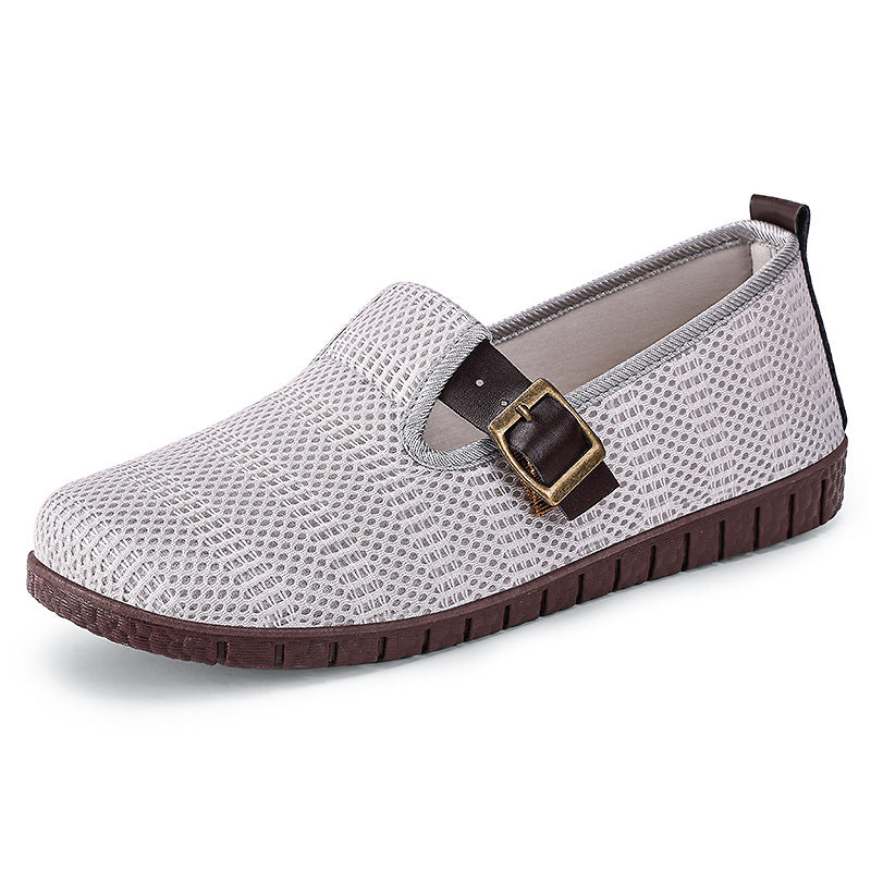 Naisten Hengittävät Slip-On Mokassinit Muodikkaalla Hihnalla Luvik