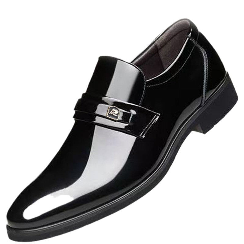 Miesten ylelliset lakatun nahkaiset slingback-kengät juhlakengät Luvik