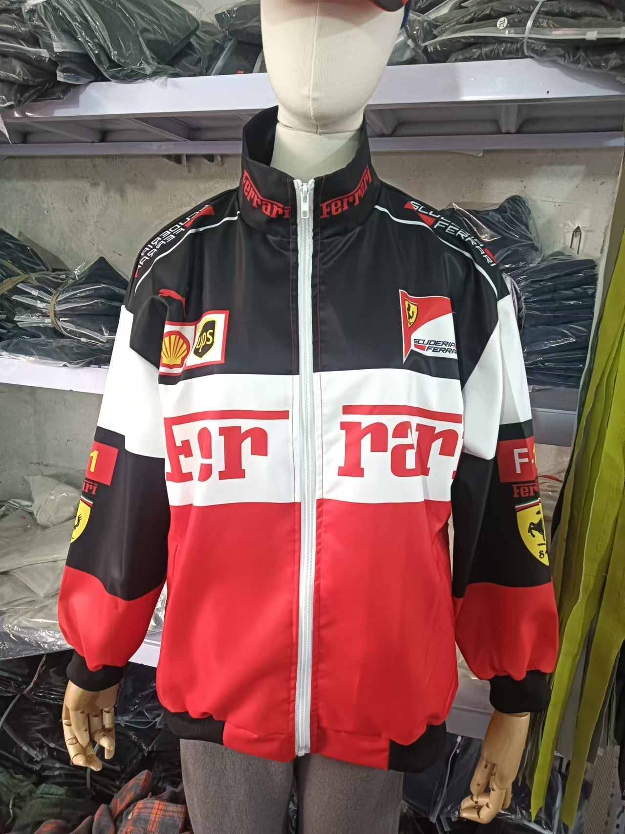 Luvik | F1 Racing Pitkähiha Bombertakki Printillä