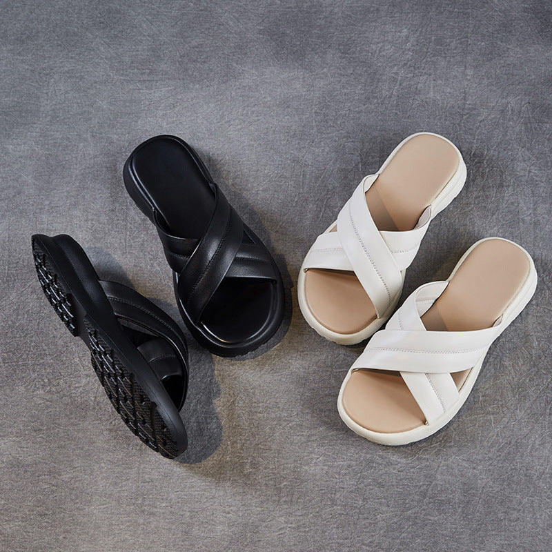Miesten Cross-Strap Comfort Slide -sandaalit Luvik