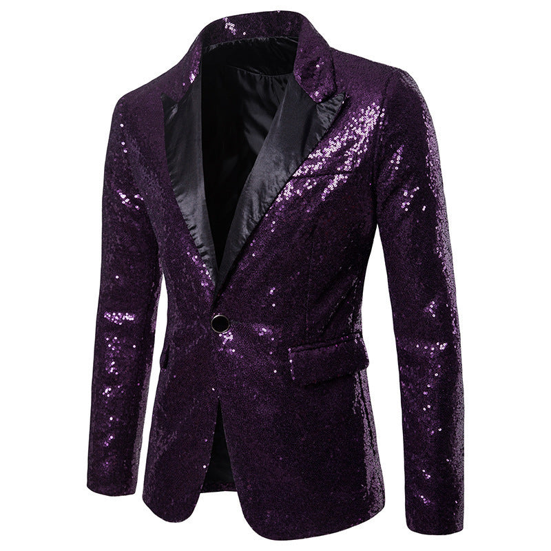Miesten Paillette Virallinen Blazer Luvik