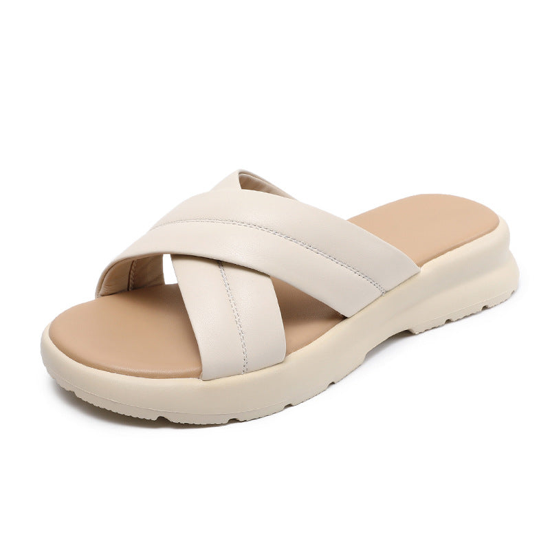 Miesten Cross-Strap Comfort Slide -sandaalit Luvik
