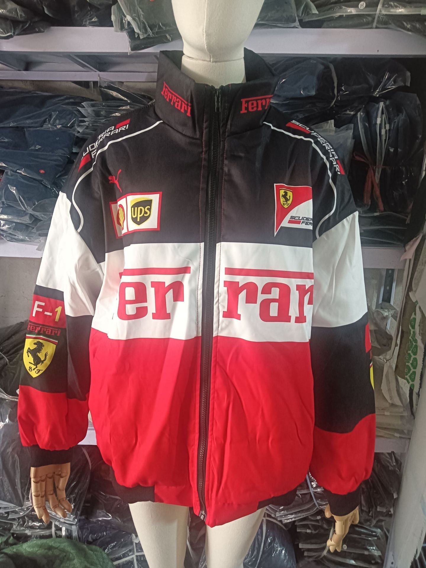 Luvik | F1 Racing Pitkähiha Bombertakki Printillä