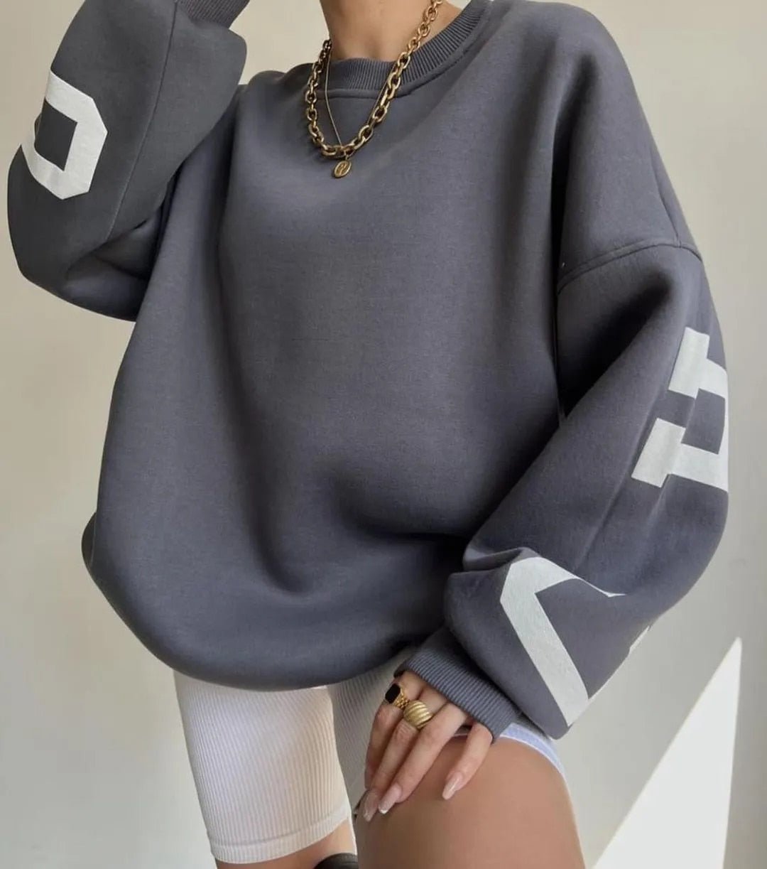 Luvik | Lämpimät Loose Fit Puuvillapaita Naisille