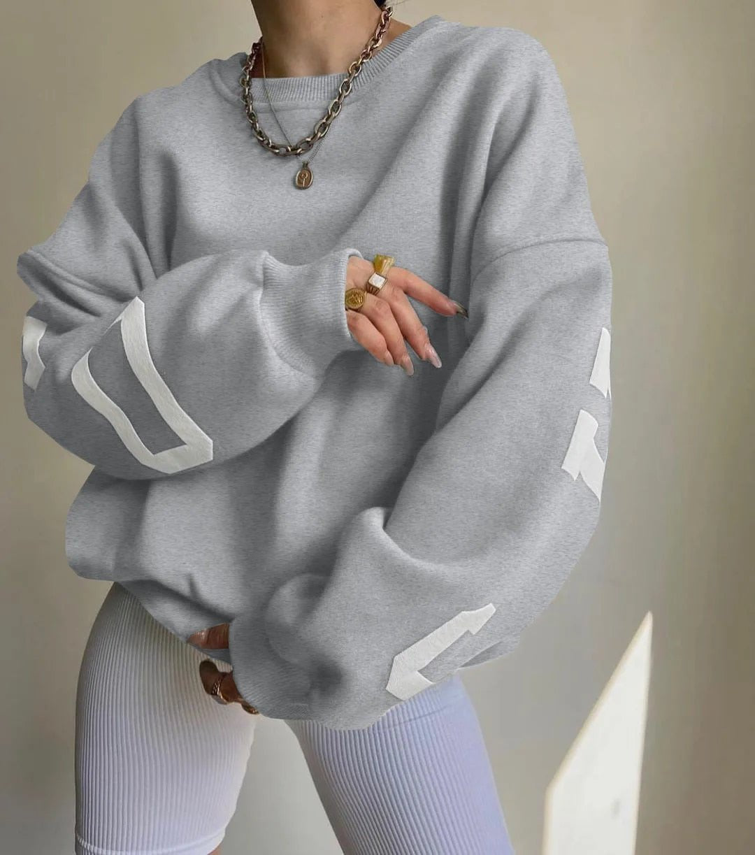 Luvik | Lämpimät Loose Fit Puuvillapaita Naisille