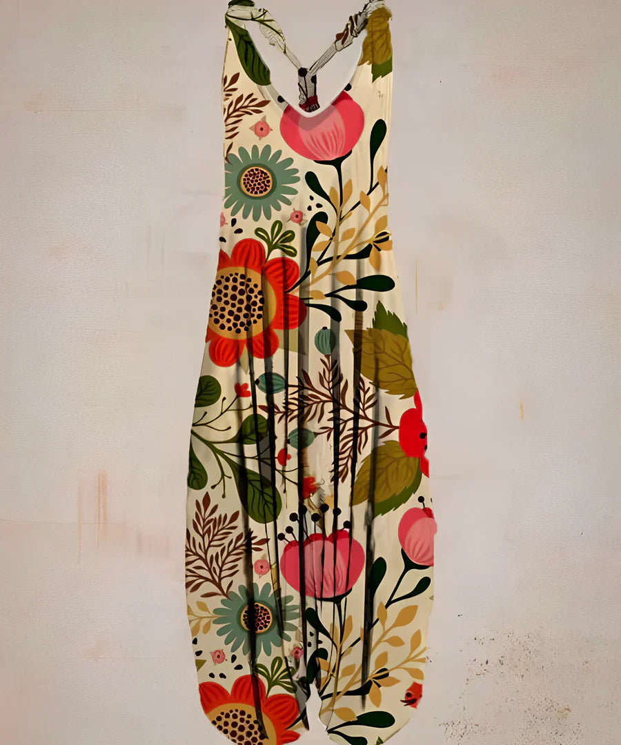 Luvik | painettu boho-ha jumpsuit naisille