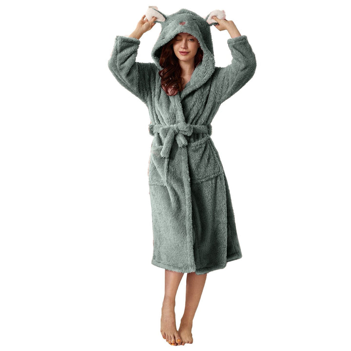 Luvik | Pitkähihaisena Fleece Huppari Kylpytyynyhametta Taskuilla