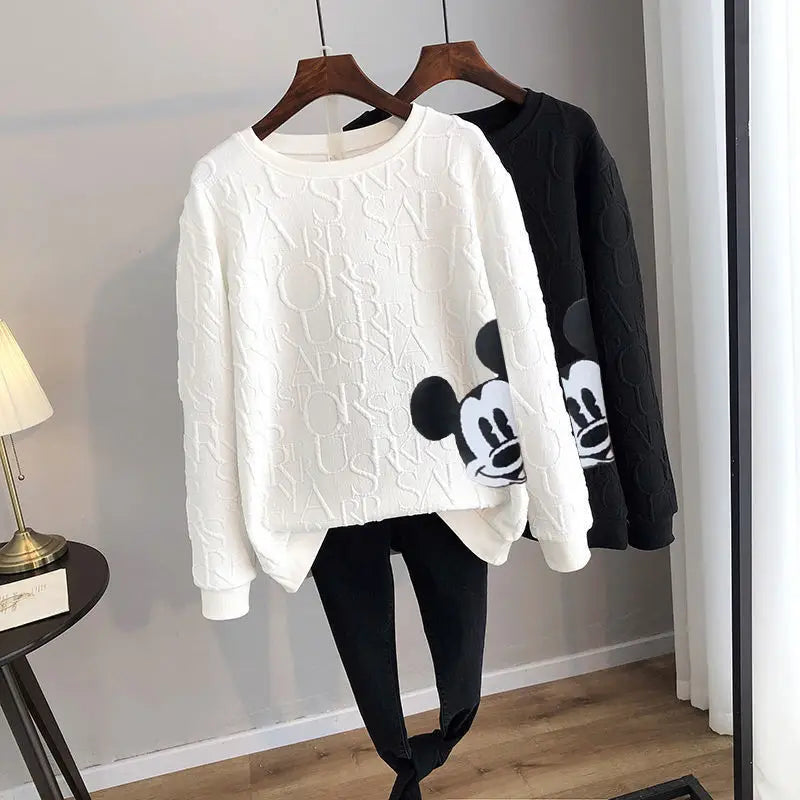 Luvik | Mickey Mouse Painettu Irto Huppari