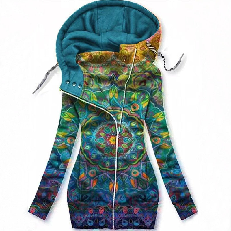 Luvik | Naisten Perhonen Art Vest Sweatshirt