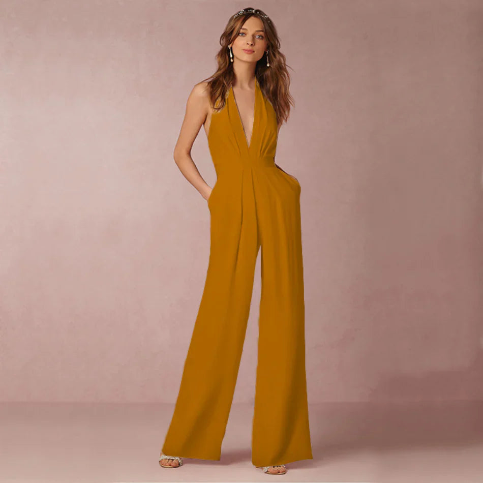 Luvik | Tyylikäs kaula-aukollinen jumpsuit