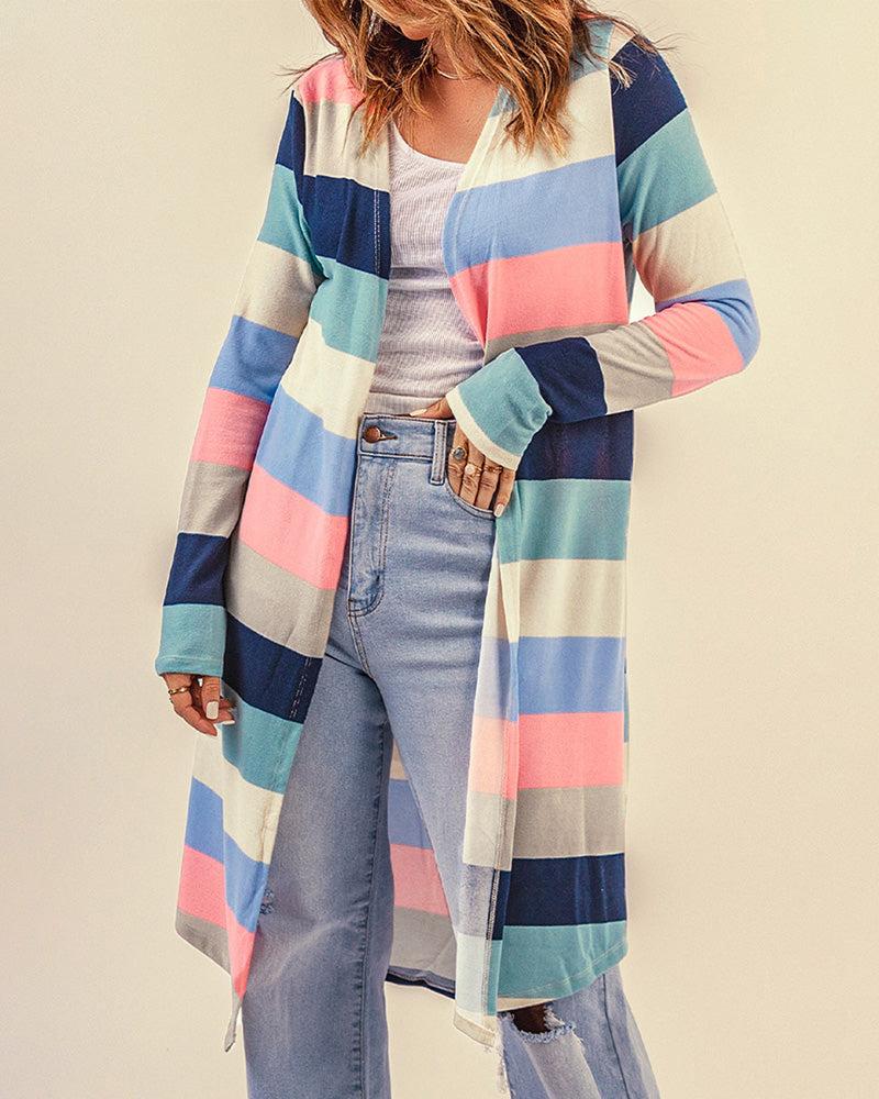 Luvik | Langärmelige Offene Strickjacke