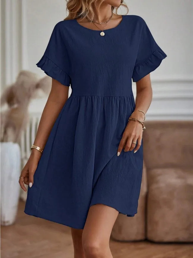 Luvik | Elegant midi-dress in A-line shape