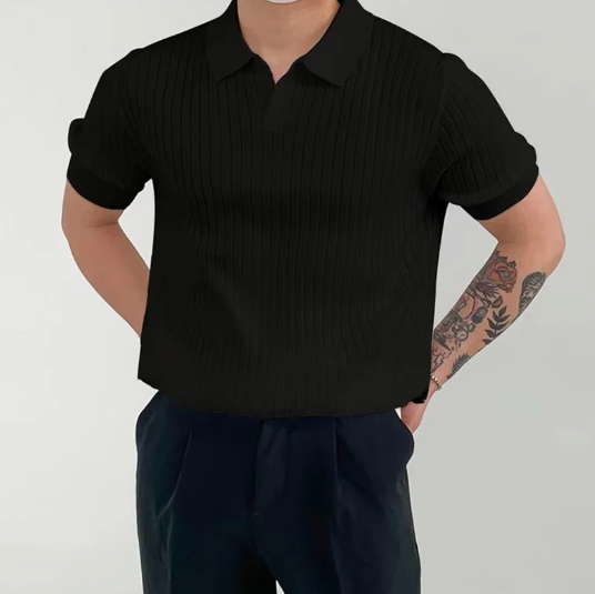 Luvik | Ribbed Polo made of cotton