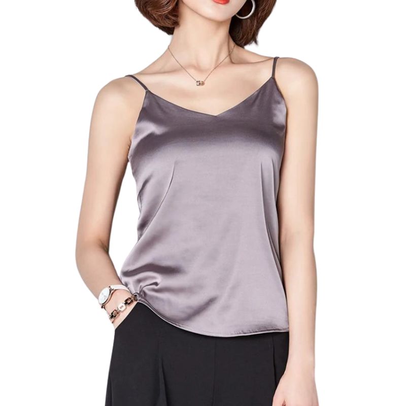Luvik | Kaula Satin Crop Top Naiset