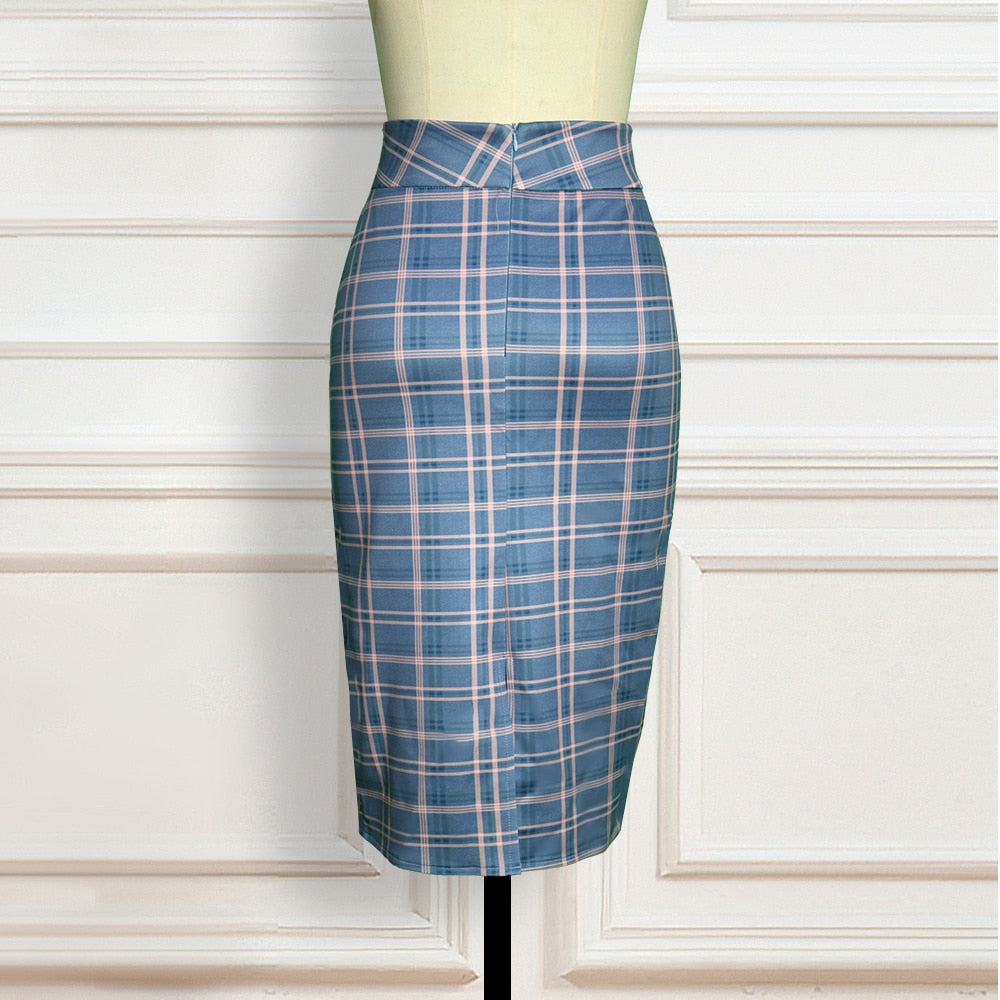 Luvik | Best In Town Ruudullinen Midi-hame
