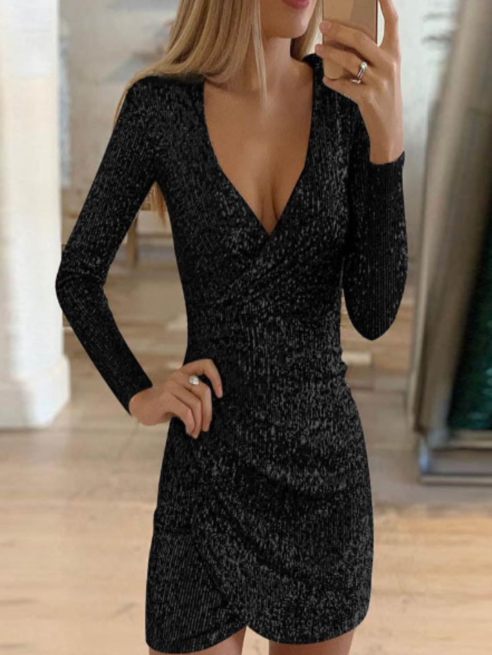 Luvik | Elegantti Glamour-mekko Luxe Polyester