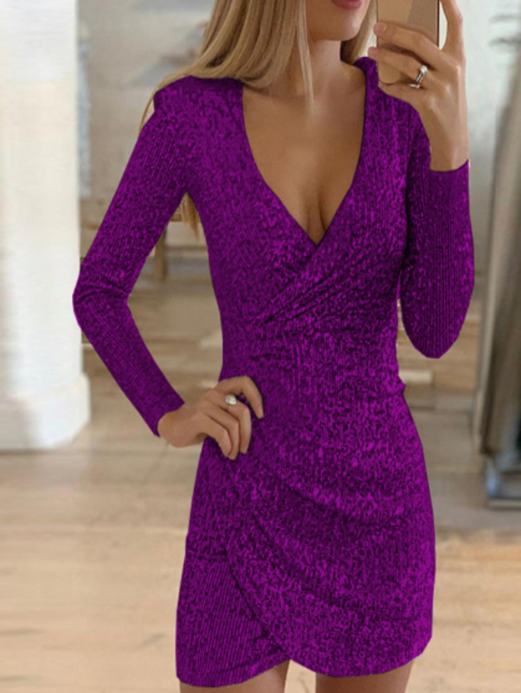 Luvik | Elegantti Glamour-mekko Luxe Polyester