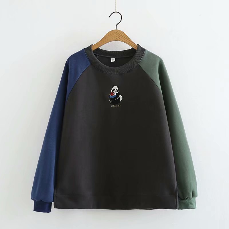 Luvik | Raglan-sleeve Värikoordinoitu Lörttömäinen Neule Naisille