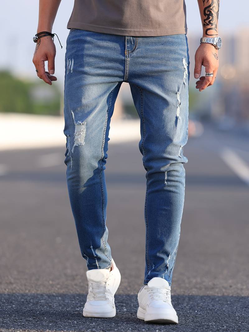 Luvik | Slim Fit Stretch Farkut Miehille