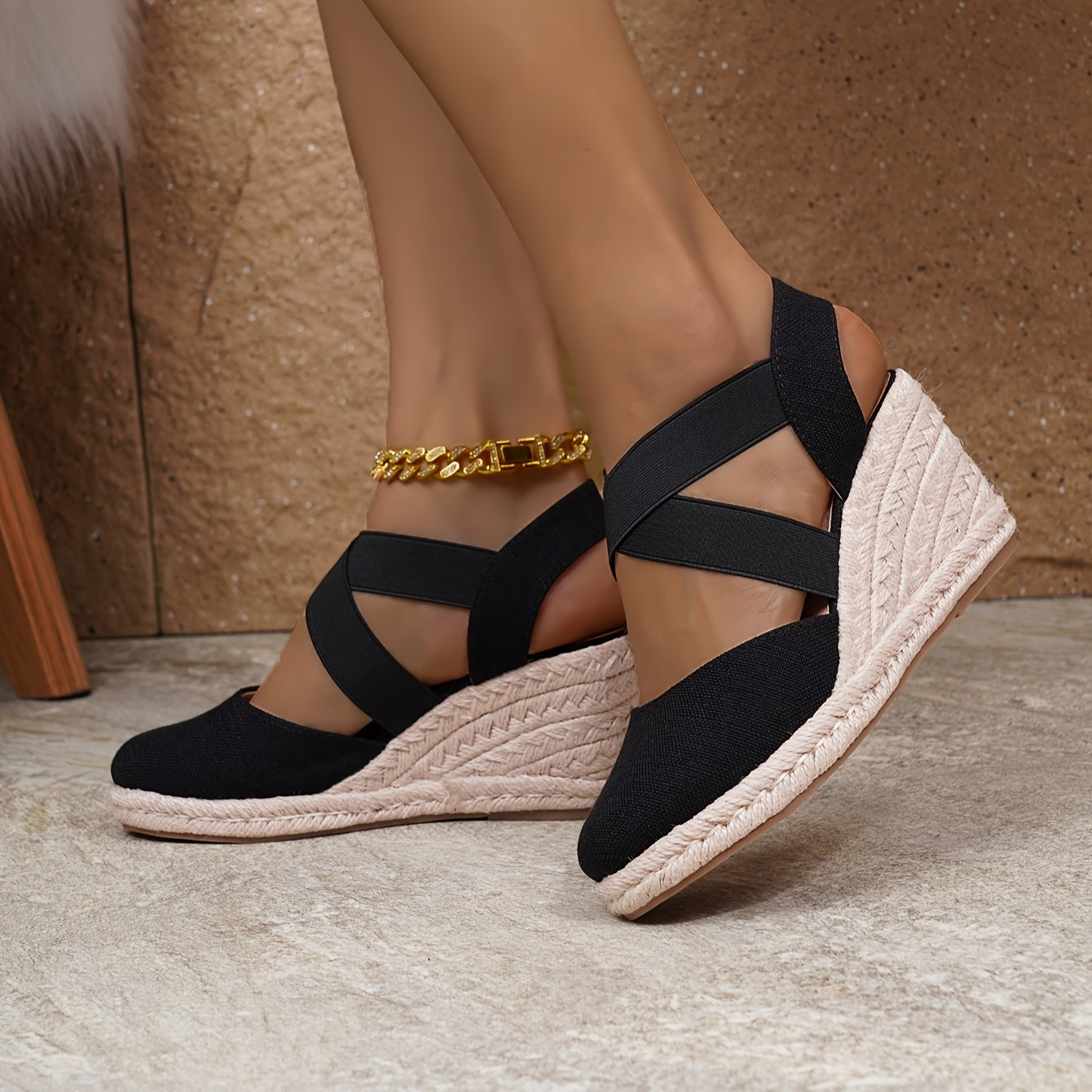 Luvik | Mukavat Espadrille Wedge-sandaalit