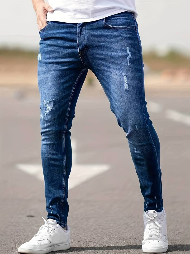 Luvik | Slim Fit Stretch Farkut Miehille