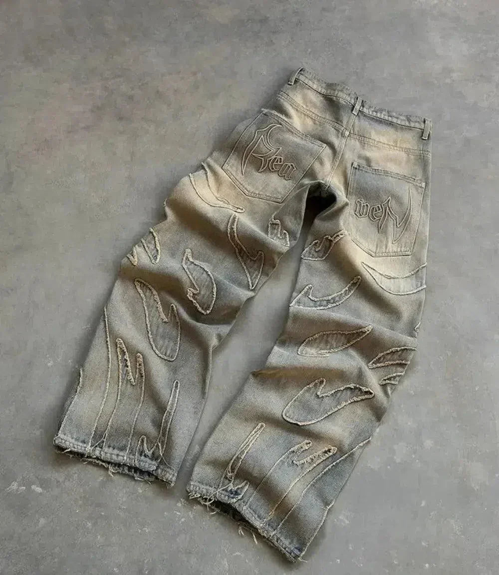 Luvik | Retro Baggy Farkut Im Streetwear Tyylillä