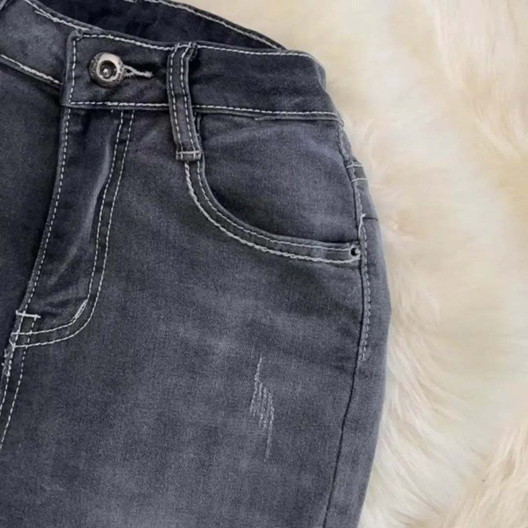 Luvik | Korkeavyötäröiset slim fit farkut vartalon muotoiluun