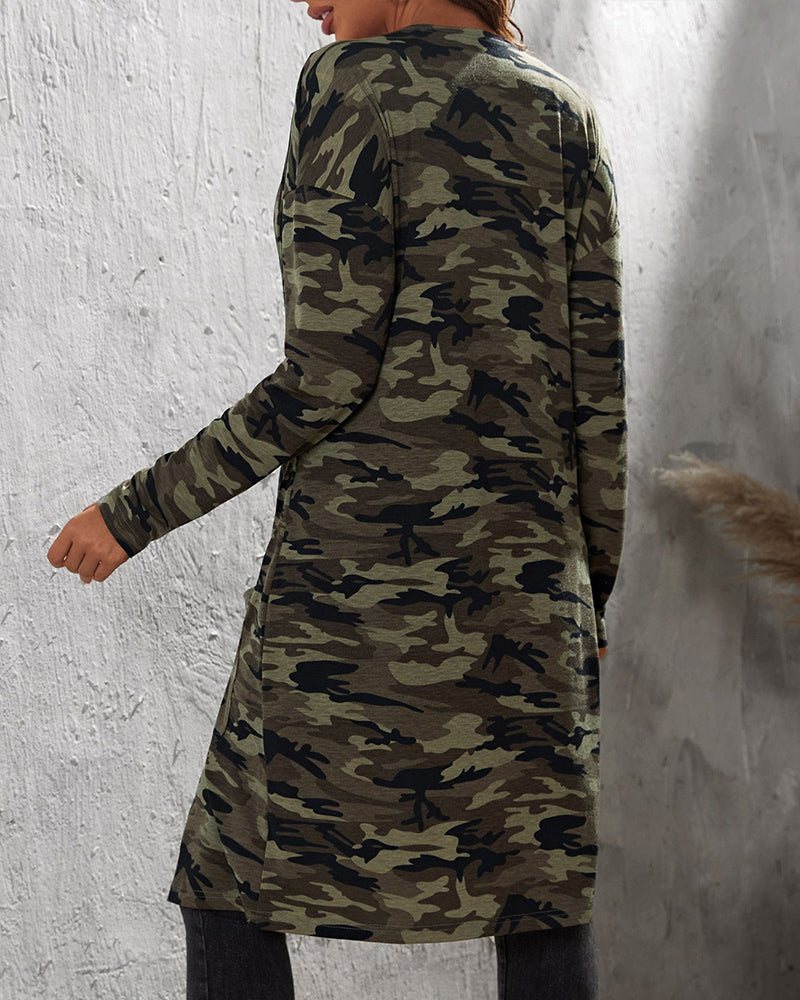 Luvik | Pitkä Camouflage Takki