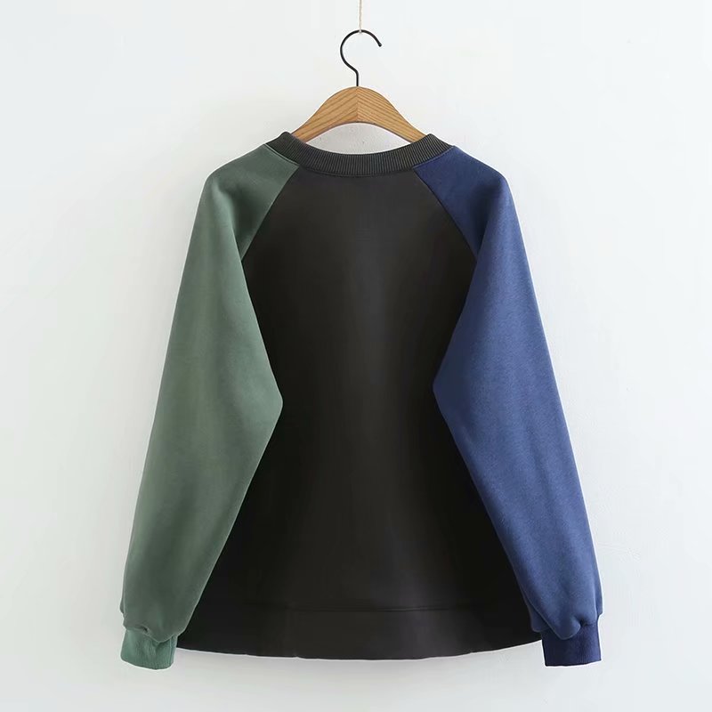 Luvik | Raglan-sleeve Värikoordinoitu Lörttömäinen Neule Naisille