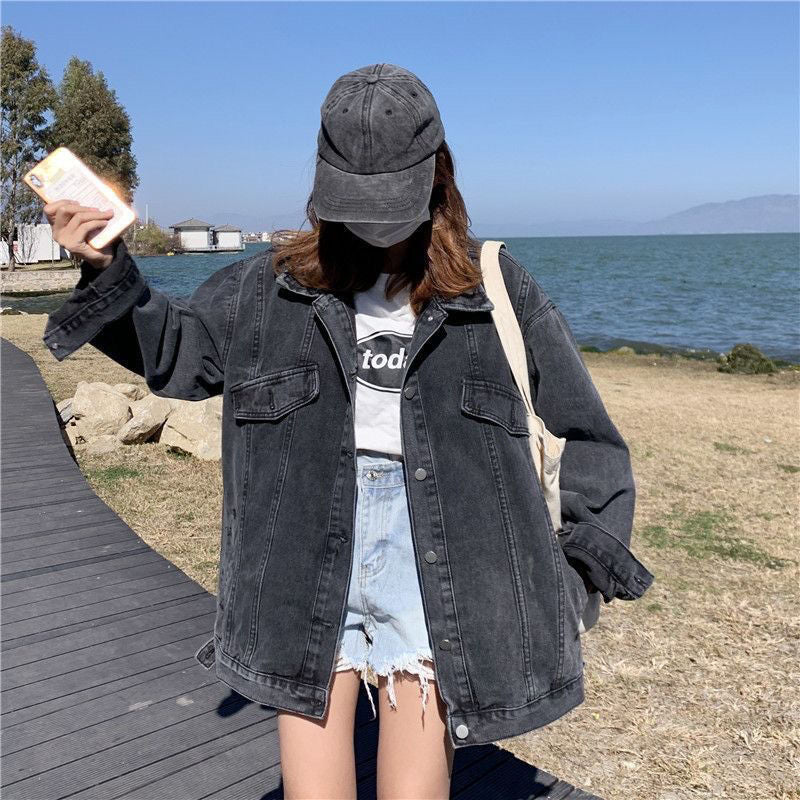 Luvik | Loose Korean Style Denim Jacket Casual Jacket